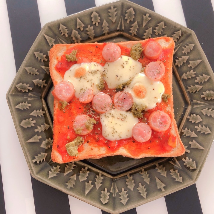 冷凍食パンでピザトースト